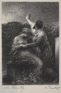 O mago Baltasar e Fatime de Henri Fantin-Latour