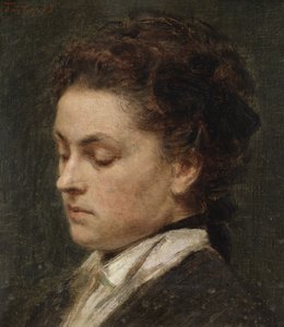 Estudo para o retrato de Victoria Dubourg, mulher do artista de Henri Fantin-Latour