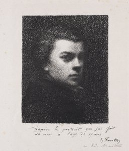 O artista aos 17 anos de Henri Fantin-Latour