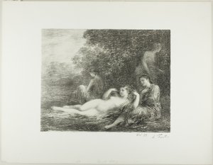 Damas de Banho, quarto prato grande de Ignace Henri Jean Fantin-Latour