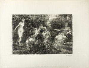 Damas de Banho, terceiro prato grande de Ignace Henri Jean Fantin-Latour