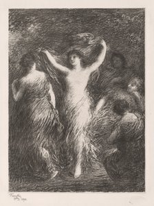 Dançando de Ignace Henri Jean Fantin-Latour