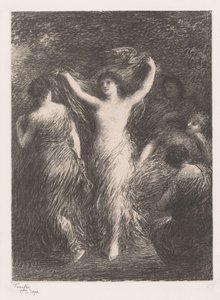 Dançar e observar as mulheres
Danses de Ignace Henri Jean Fantin Latour