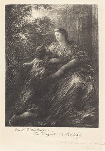 Dueto de "The Trojans" (6ª placa) de Ignace Henri Jean Fantin-Latour