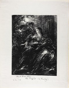 Dueto dos Trojans, sexta placa de Ignace Henri Jean Fantin-Latour