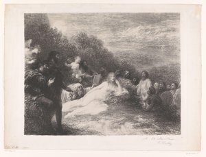 Fausto e Mefisto vêem Helena de Tróia Helena de Ignace Henri Jean Fantin Latour