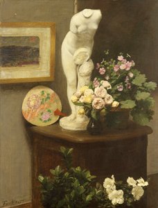 Flores e Objectos Diversos de Ignace Henri Jean Fantin-Latour