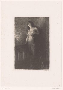 Julieta fica de pé na varanda à noite
Roméo et Juliette. Confiança à la nuit
Vida e obra de Hector Berlioz (título da série) de Ignace Henri Jean Fantin Latour