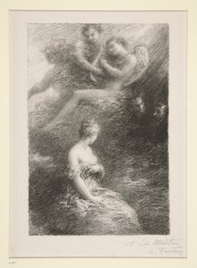 La Damnation de Faust: Aparição de Marguerite (A Maldição de Fausto: A Aparição de Marguerite) de Ignace Henri Jean Fantin-Latour