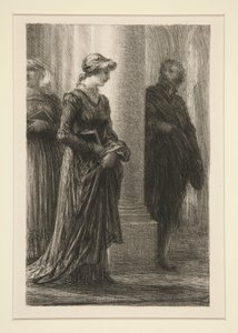 Os Mestres Cantores de Nuremberga: Acto I, a reunião de Walther e de Ignace Henri Jean Fantin-Latour
