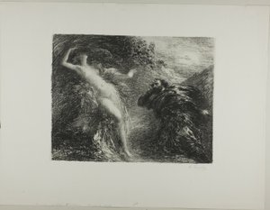 Manfred e Astartea, terceiro prato de Ignace Henri Jean Fantin Latour