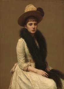 Retrato de Sônia, 1890. de Ignace Henri Jean Fantin-Latour