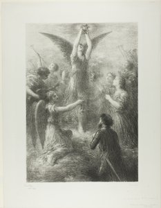Prelúdio de Lohengrin, segunda placa de Ignace Henri Jean Fantin Latour