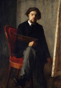 Auto-retrato, 1858. de Ignace Henri Jean Fantin-Latour