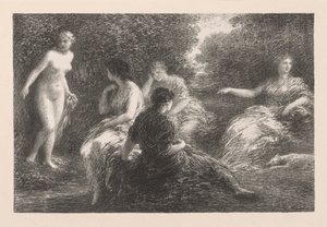 Os banhistas de Ignace Henri Jean Fantin-Latour