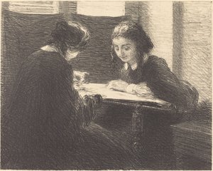 As bordadeiras de Ignace Henri Jean Fantin-Latour