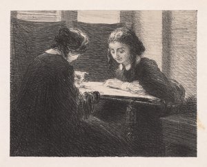 Os bordados, de Ignace Henri Jean Fantin-Latour