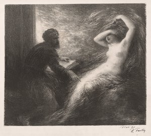 A Evocação de Kundry de Ignace Henri Jean Fantin-Latour