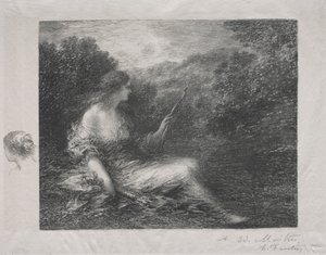 A caçadora de Ignace Henri Jean Fantin-Latour
