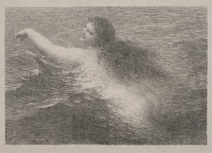 O gênio da água de Ignace Henri Jean Fantin Latour