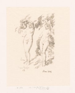 Dois estudos de Eva de Ignace Henri Jean Fantin-Latour