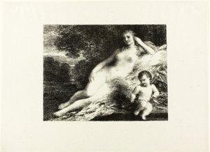 Vênus e Cupido, segunda placa de Ignace Henri Jean Fantin-Latour