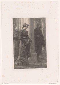 Walther von Stolzing notifica Eva Pogner na igreja
Les Maîtres chanteurs de Nuremberga. Acte I. Rencontre de Walther et d