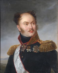 Retrato do Conde Mikhail Fyodorovich Orlov 1788-1842, ca 1818 de Henri Françoiss Riesener