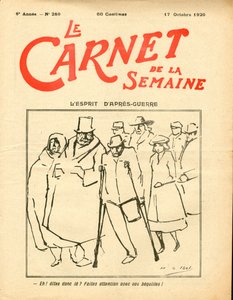 Capa do "Le Carnet de la semaine", Satirical in Colour de Henri Gabriel Ibels