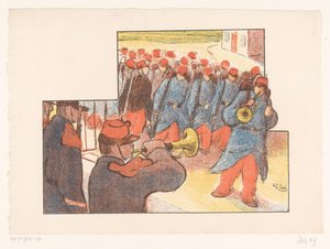 Desfile militar Performances do Théâtre Libre (título da série) Les Programs du Théâtre Libre (título da série) de Henri Gabriel Ibels