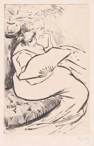 Mulher sentada, ca. 1895-1900. de Henri Gabriel Ibels
