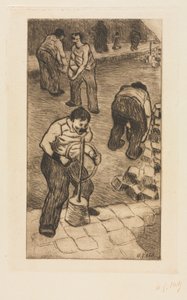 Os Pavers da rua, 1894. de Henri Gabriel Ibels