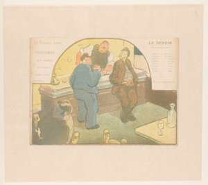 Quatro homens num bistrô
Le Devoir (título sobre o objecto)
Exibições do Théâtre Libre (título da série)
Les Programmes du Théâtre Libre (título da série) de Henri Gabriel Ibels