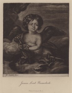 James, Lord Beauclerk, segundo filho do Rei Carlos II e Nell Gwyn (gravura)