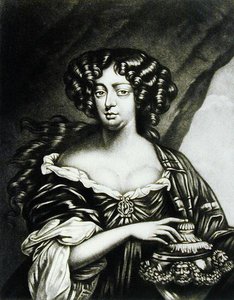 Retrato de Lady Sophia Bulkeley (fl.1688) gravado por Robert Dunkarton (1744-c.1817) de personagens ilustres da história britânica (mezzotint)