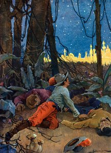 Representação de El Dorado (El Dorado ou Eldorado) uma lendária citação de ouro que atraiu os europeus nos séculos XVI e XVII e teve origem na época da conquista do Novo Mundo pelos conquistadores no século XVI (O mito de El Dora