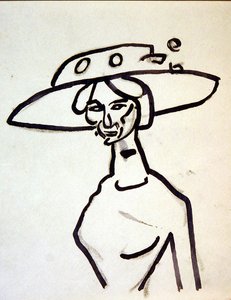 Um chapéu de bico largo de Henri Gaudier Brzeska