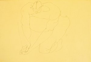 Ajoelhamento Masculino II de Henri Gaudier Brzeska