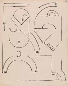 Composição da Figura Abstrata de Henri Gaudier Brzeska