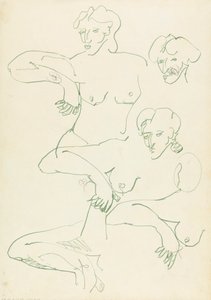 Cinco Estudos de uma Figura Feminina de Henri Gaudier Brzeska