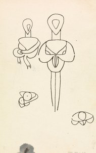 Quatro Estudos para Dois Desenhos de Figuras de Henri Gaudier-Brzeska