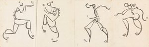 Friso de Quatro Figuras Dançantes de Henri Gaudier-Brzeska