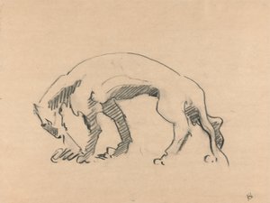 Lioness em perfil de Henri Gaudier Brzeska