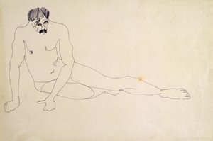 Descanso Nudista Masculino de Henri Gaudier Brzeska