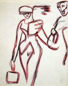 Promenader com Companheiro de Henri Gaudier Brzeska