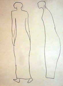 Silhuetas (Promenaders) de Henri Gaudier Brzeska