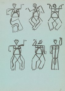 Seis Estudos de Figuras Dançantes de Henri Gaudier Brzeska