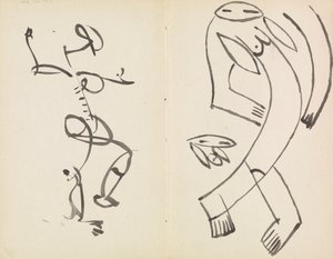 Estudos de Duas Figuras Dançantes de Henri Gaudier Brzeska