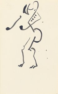Estudo para "Red Stone Dancer", 1914 de Henri Gaudier Brzeska