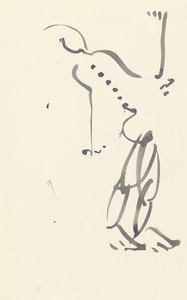 Estudo para "Red Stone Dancer", 1914 de Henri Gaudier Brzeska
